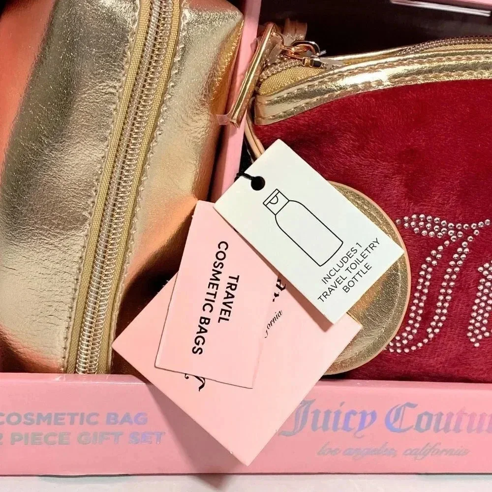 Juicy Couture Wristlet Daydreamer Cosmetic Makeup Bag Travel Gift Set